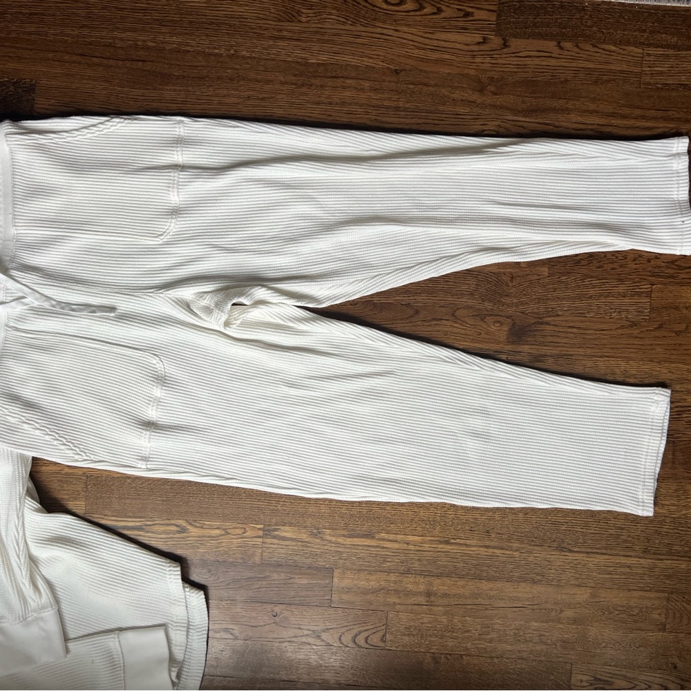 Gap Waffle Knit Matching Set in XL Tall White
